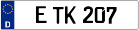 Trailer License Plate